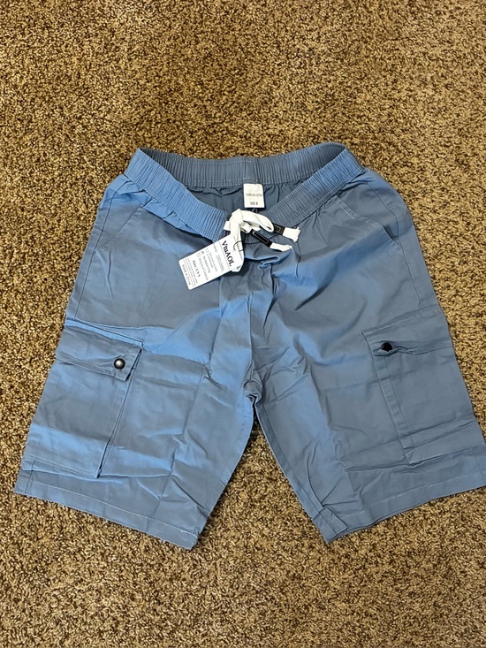 Pants - VtuAOL Women's Cargo Shorts Casual Elastic Waist Comfy Relaxed Fit Shorts